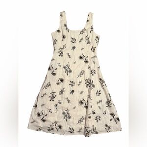 Joie Linen Sleeveless Floral Dress Size XL Minimalist Spring Vibes